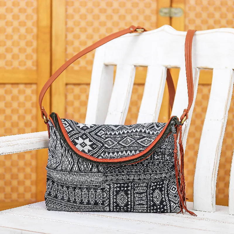 - Pet tear stain cleaning wipesCasual Lanna in Black Leather Accented Cotton Blend Sling Bag - Pet tear stain cleaning wipesCasual Lanna in Black Leather Accented Cotton Blend Sling Bag