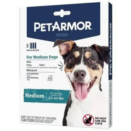 - Organic cotton dog bibsPetArmor Flea and Tick Treatment for Medium Dogs (23-44 Pounds)