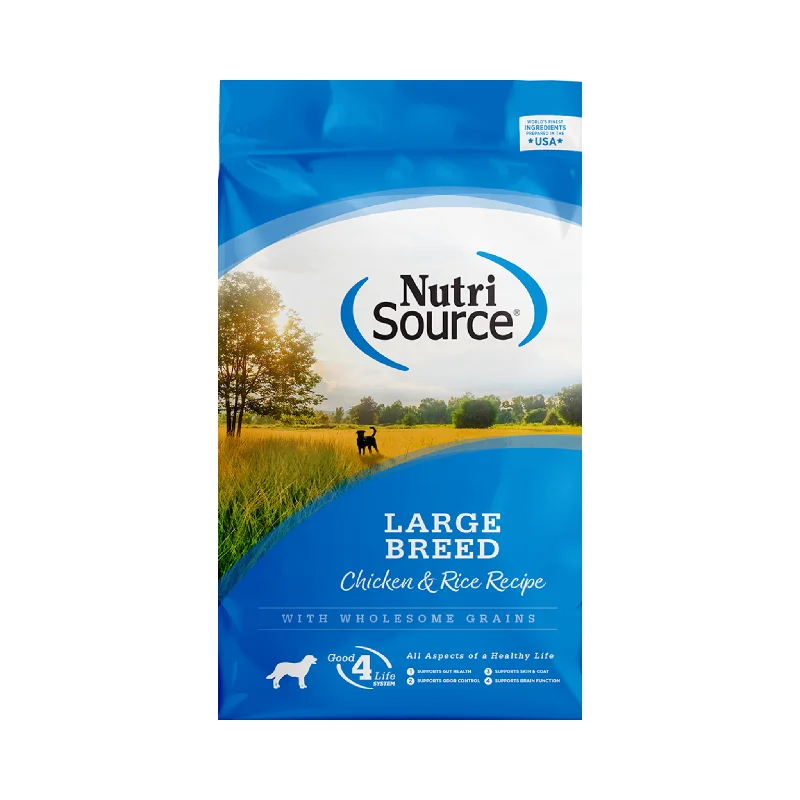 - Special food for senior dogsNutrisource Large Breed Chicken and Rice Dry Dog Food