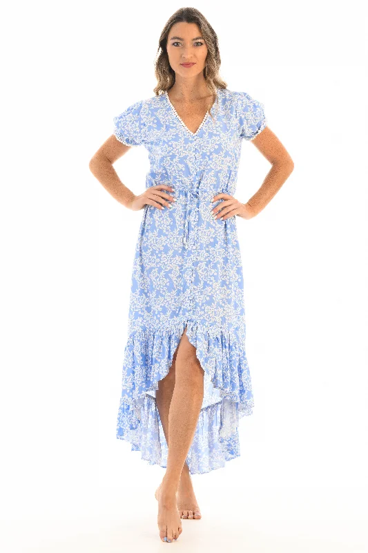 Tia Dress / Periwinkle Floral