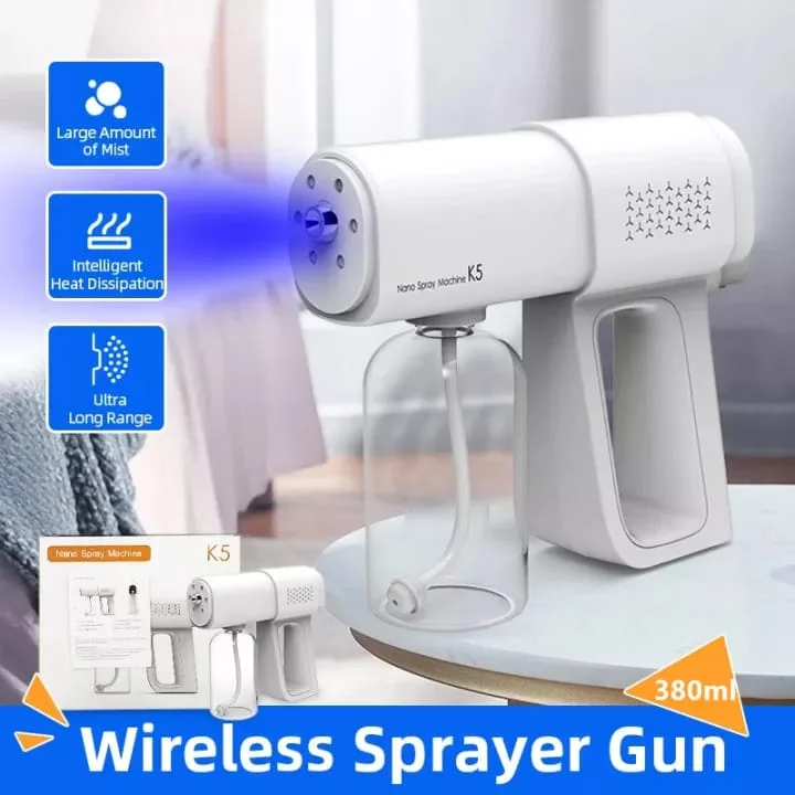 K5 Wireless Fogging Disinfection Sprayer Nano Sanitizer Gun 380ml