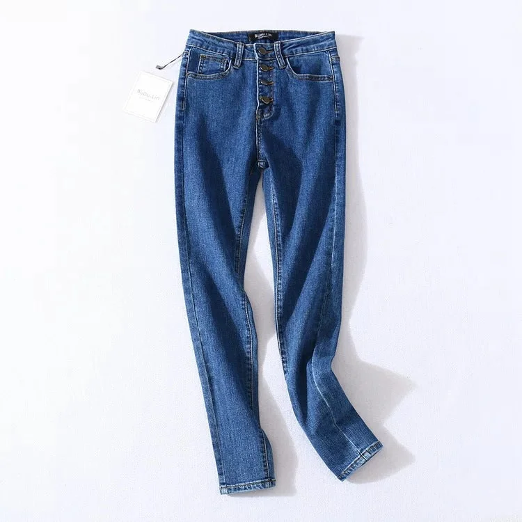 Women High waist Slim Fit Stretchable Denim Jeans