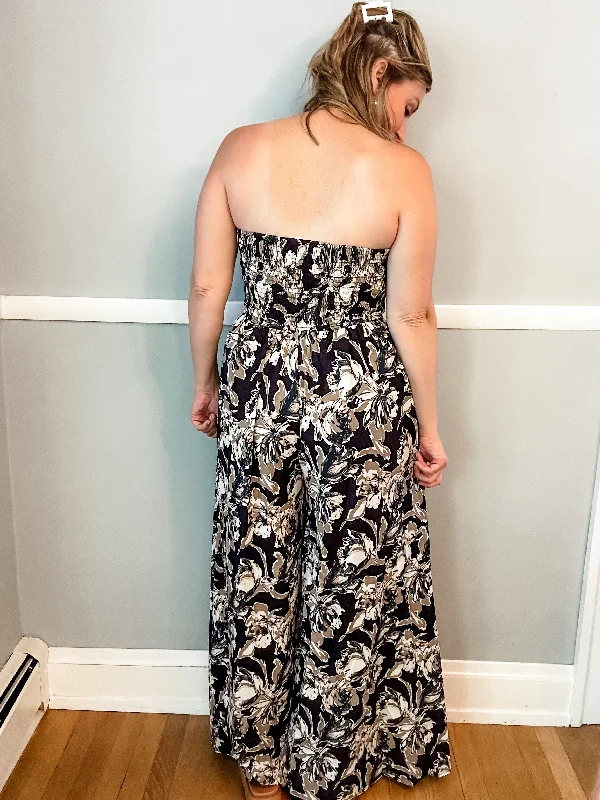 Black Printed Jumpsuit