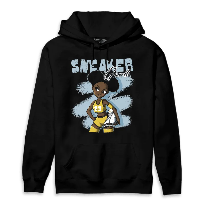 NastyJamz Blue Grey 13s Hoodie Match Black Sneaker Girl