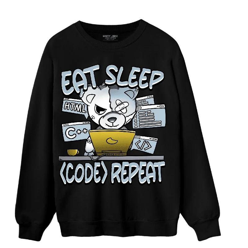 NastyJamz Blue Grey 13s Sweatshirt Match Eat Sleep Code BER