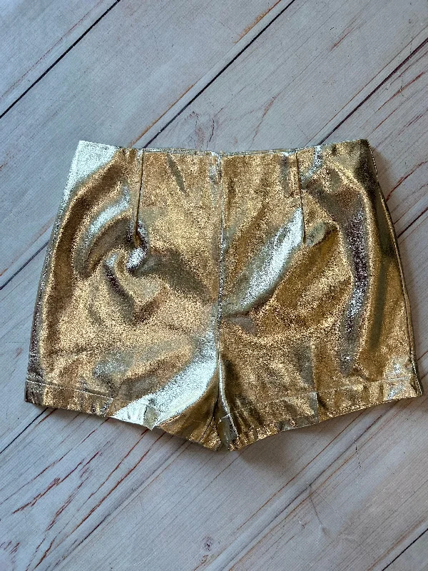 Geaux Gold Faux Leather Shorts