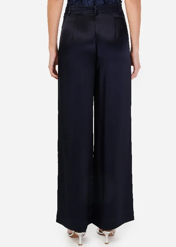 Noura Wide Leg Pant Navy