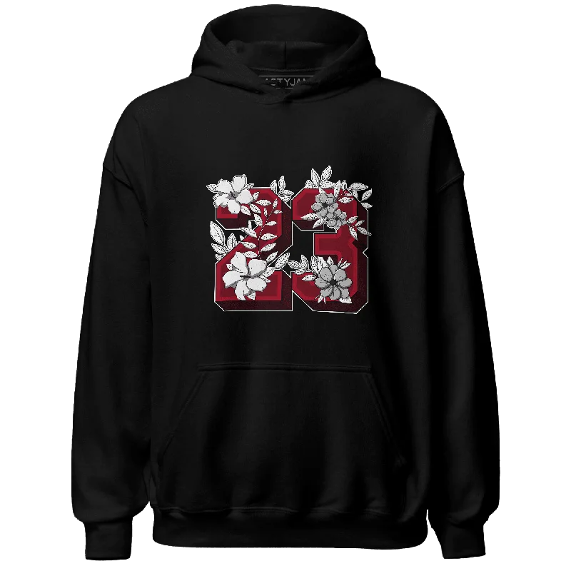 NastyJamz Retro Red Taxi 12s Hoodie Match 23 Floral