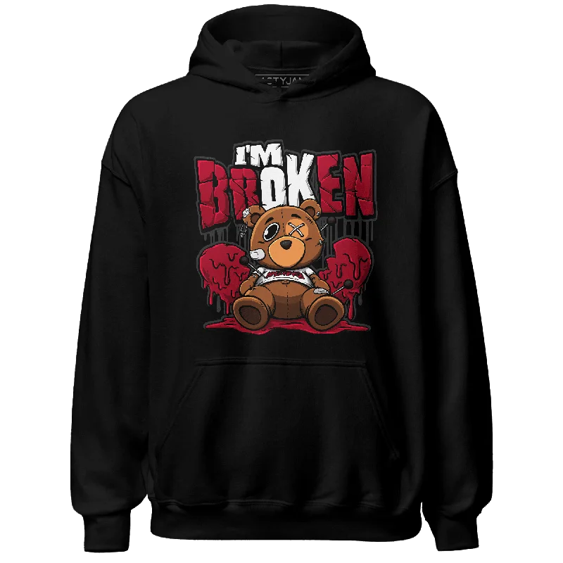 NastyJamz Retro Red Taxi 12s Hoodie Match Im Broken BER