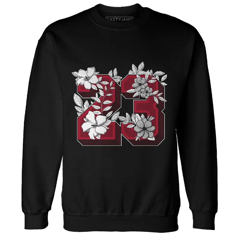 NastyJamz Retro Red Taxi 12s Sweatshirt Match 23 Floral