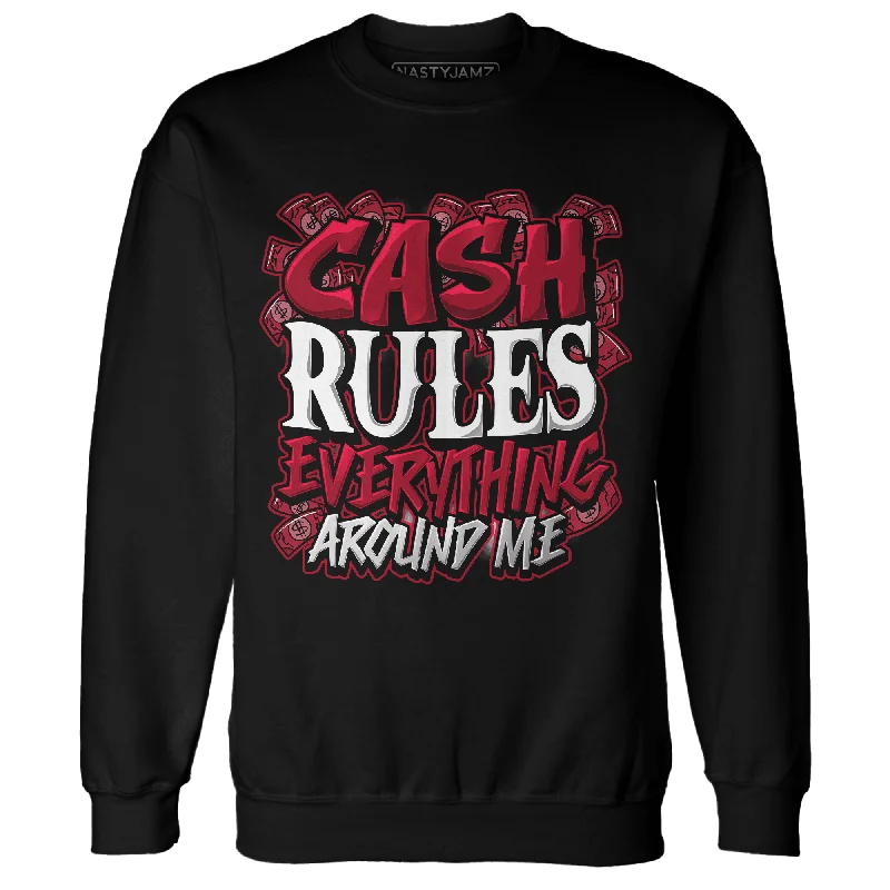 NastyJamz Retro Red Taxi 12s Sweatshirt Match Cash Rule E A M