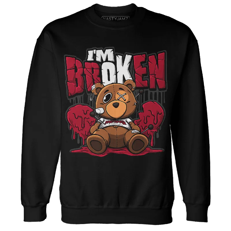 NastyJamz Retro Red Taxi 12s Sweatshirt Match Im Broken BER