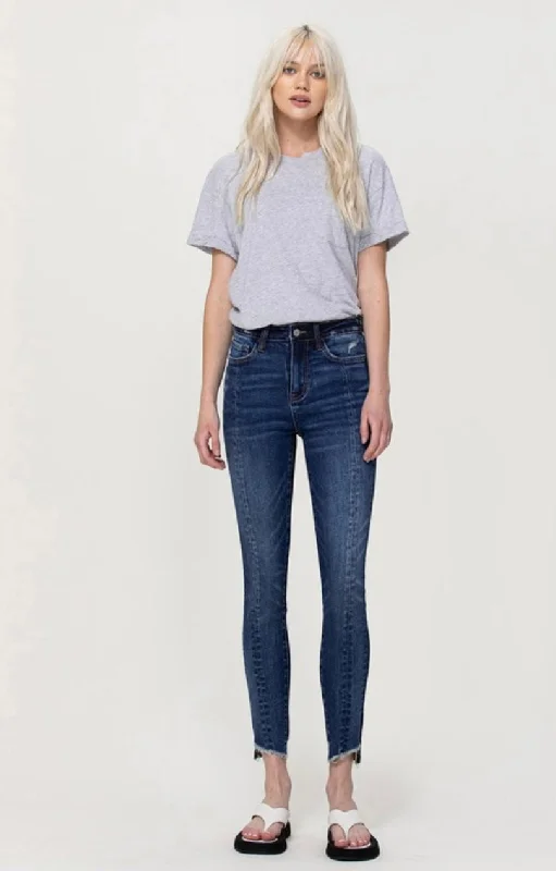 Vervet High Rise Ankle Skinny w/ Contrast Seam