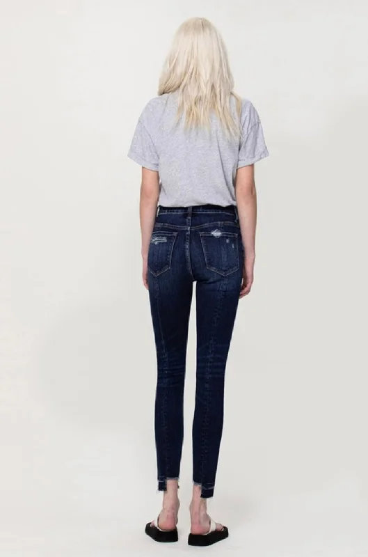 Vervet High Rise Ankle Skinny w/ Contrast Seam