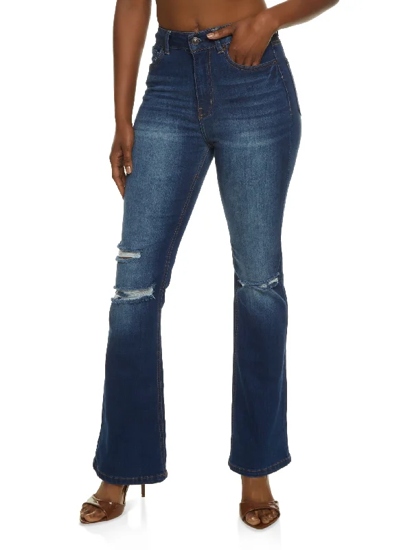 WAX Whiskered Flare Jeans