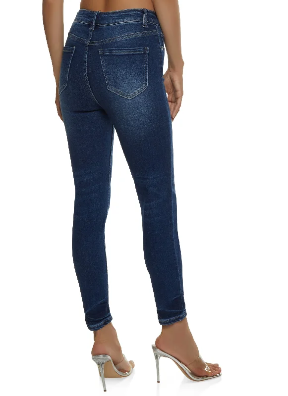 WAX Whiskered Skinny Jeans