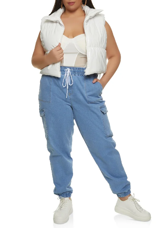 Plus Size WAX Denim Joggers