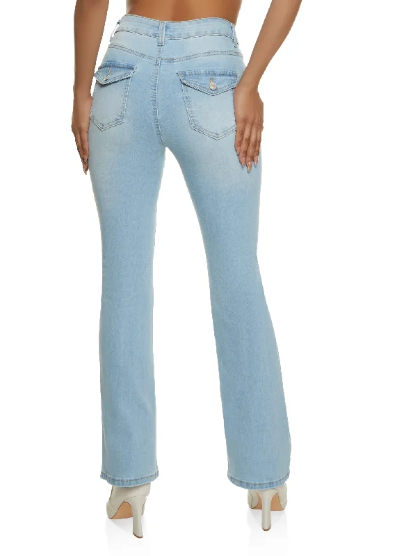 WAX Whiskered Boot Cut Jeans