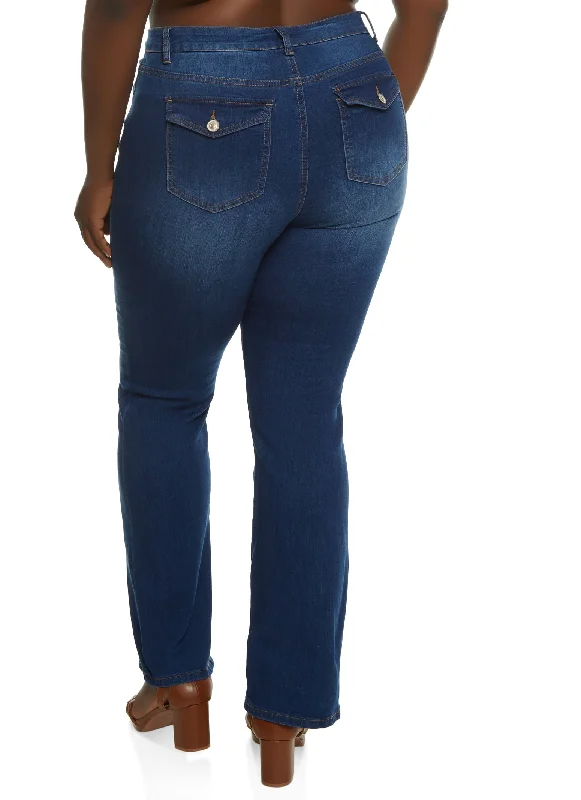 Plus Size WAX High Rise Boot Cut Jeans