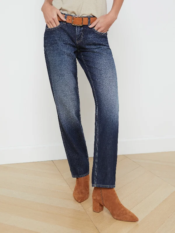 Nevia Slouchy Straight-Leg Jean