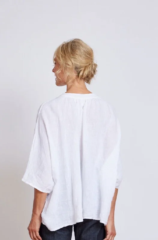 Hepburn Linen Button Up Top