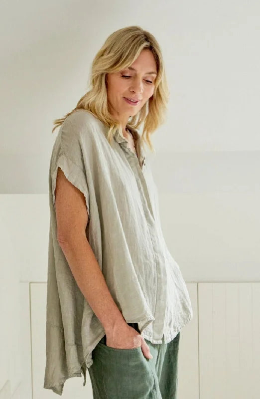 Marcella Linen Button Up Shirt