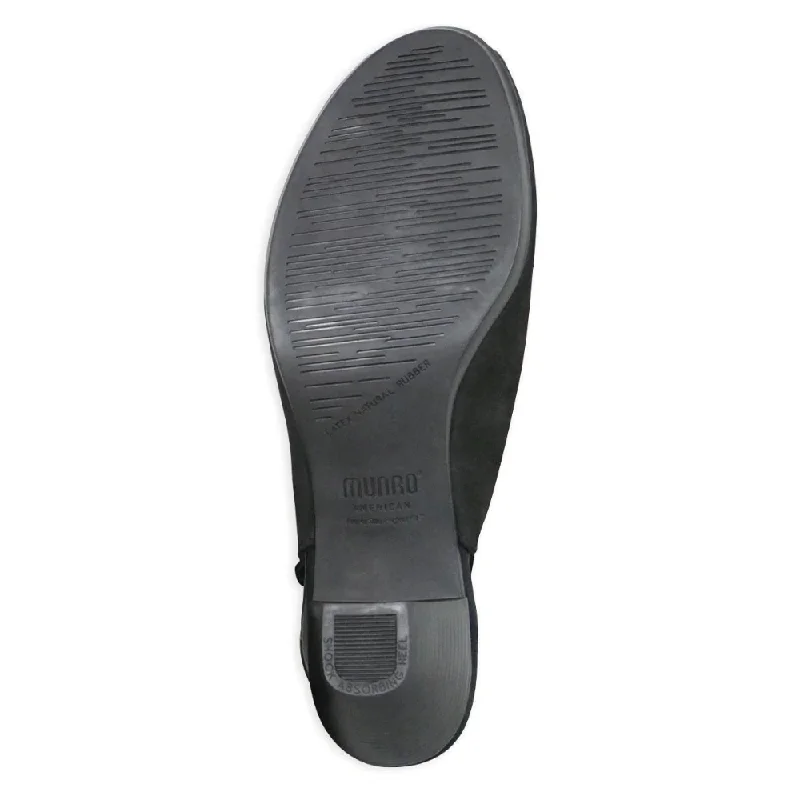 Munro Abby Black Nubuck Sandal (Women's)