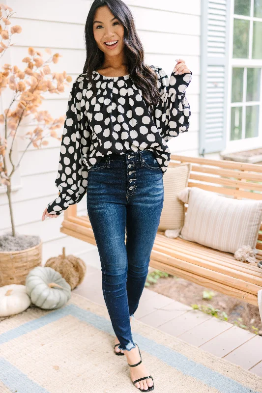 Get Together Black Polka Dot Blouse