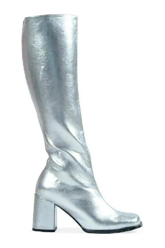 GOGO GoGo Boot  | Silver Faux Leather