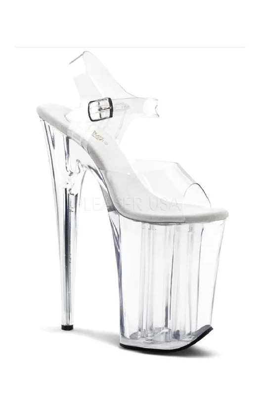 INFINITY-908 Platform Sandal  | Clear Vinyl