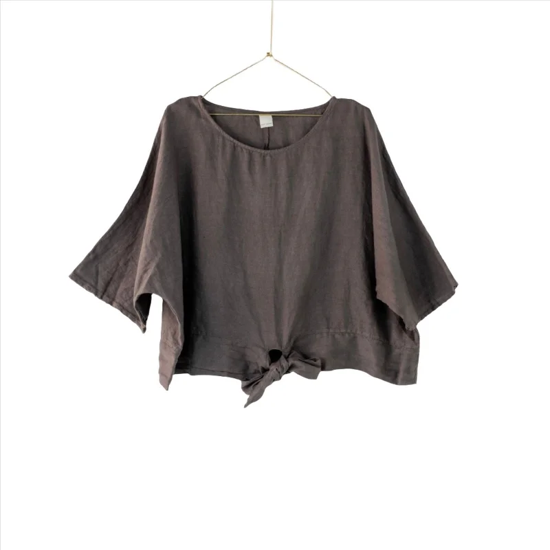 Linen Boxy Top