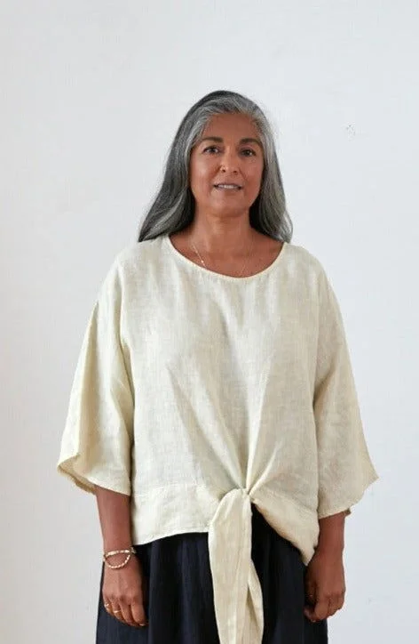 Linen Boxy Top