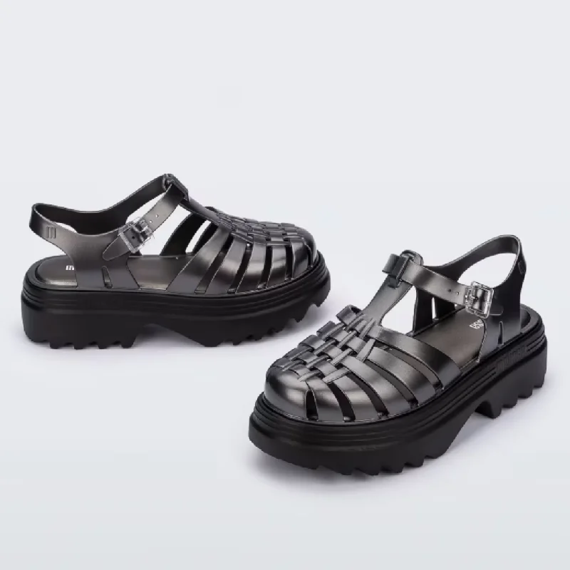 Possession Platform in Black/Silver from Melissa