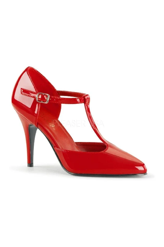 VANITY-415 Pump  | Red Patent