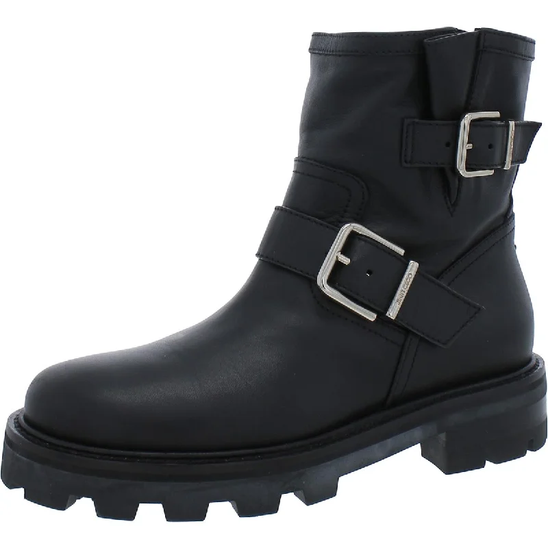 Youth II Womens Leather Pull On Motorcycle Boots