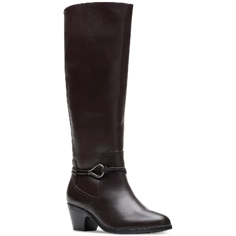 Emily 2 Sky Womens Faux Leather Tall Knee-High Boots