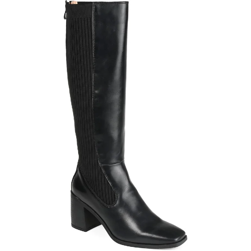 Winny Womens Faux Leather Tall Knee-High Boots