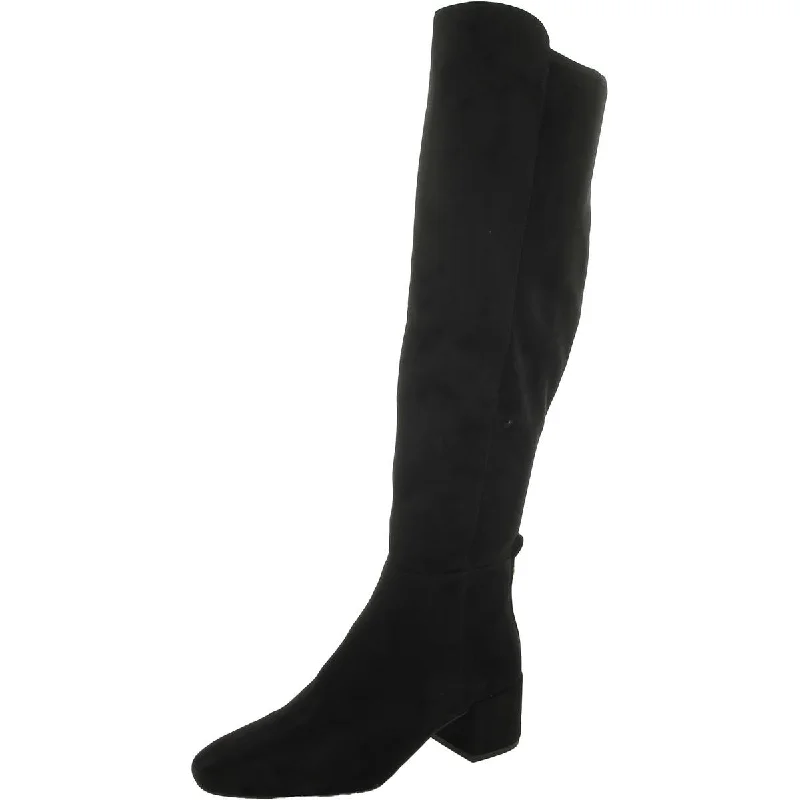 Womens Faux Suede Tall Over-The-Knee Boots