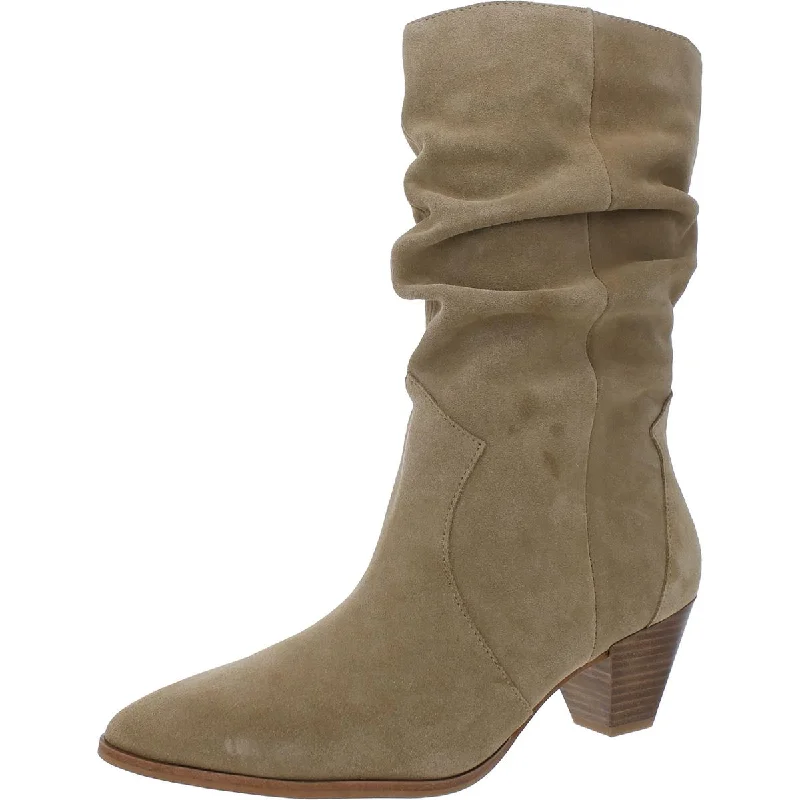 SENSENNY Womens Pointed toe Casual Mid-Calf Boots