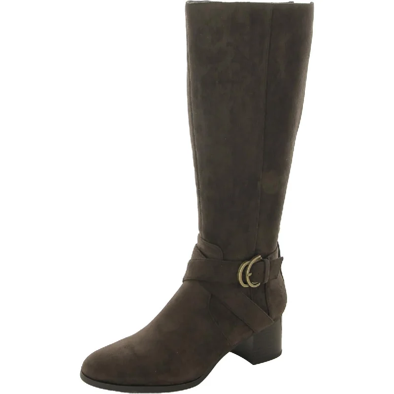 Maelie Womens Faux Suede Tall Knee-High Boots