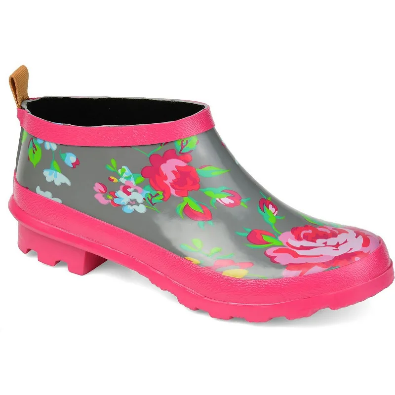 Womens Rubber Slip On Rain Boots