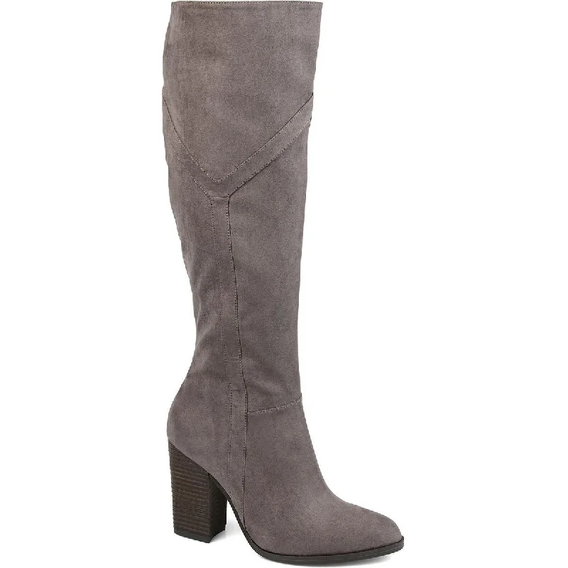 Womens Faux Suede Tall Knee-High Boots