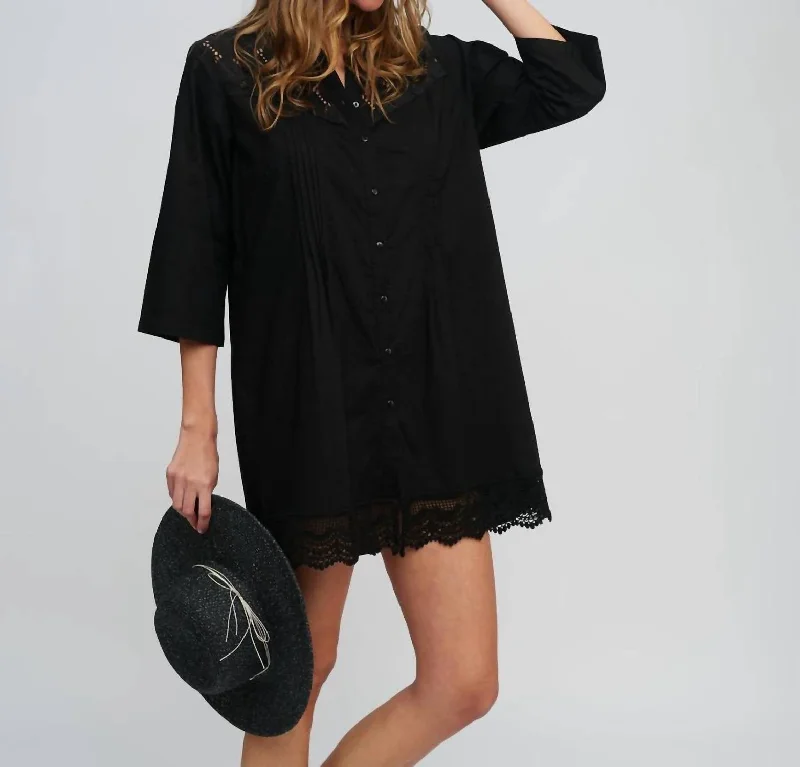 Ola Beach Shirt In Black