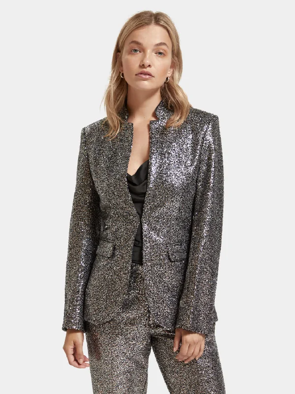 Blazer in mixed sequins