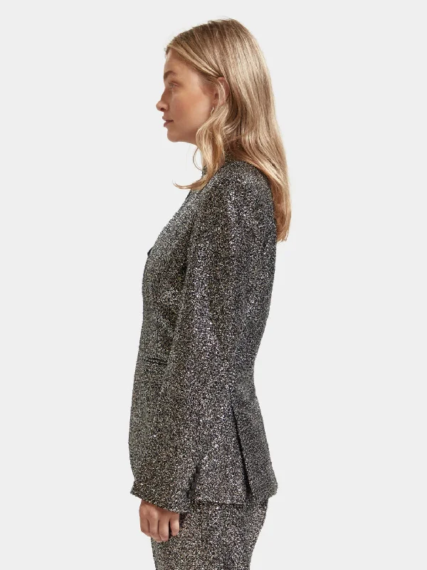 Blazer in mixed sequins