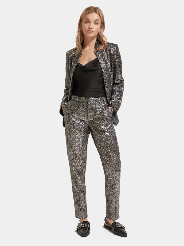 Blazer in mixed sequins