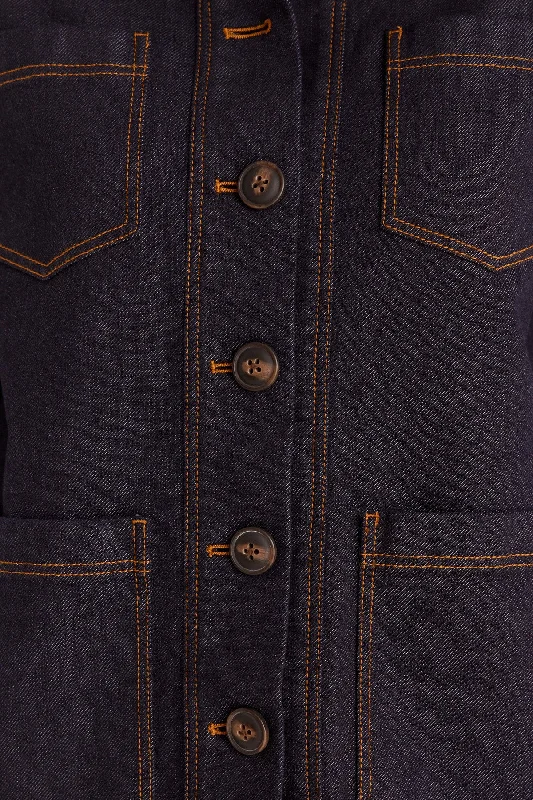 Heather Denim Jacket - Indigo