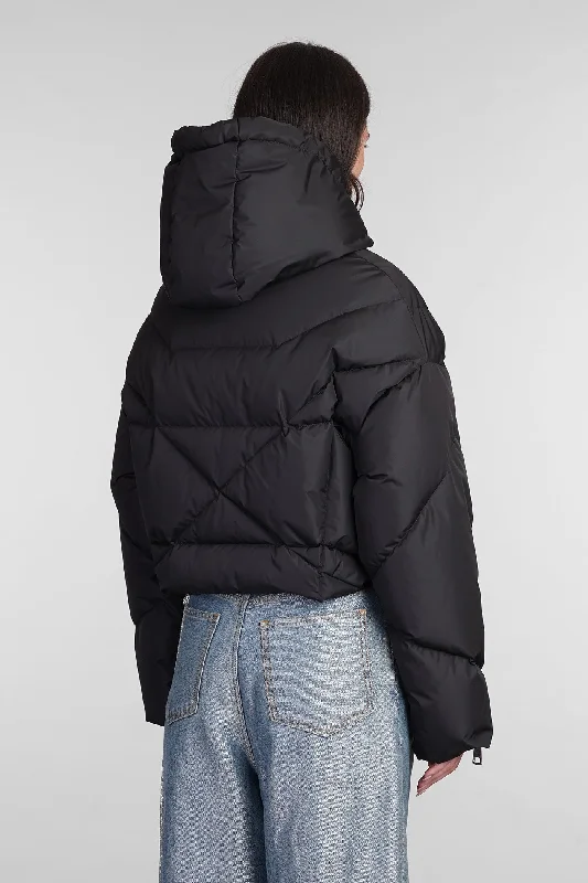 puffer in black polyester