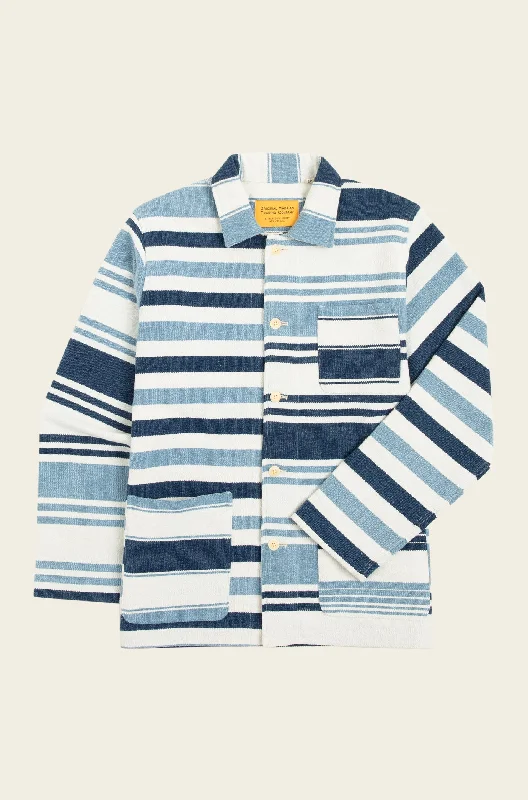 Original Madras Blue Beach Mat Jacket