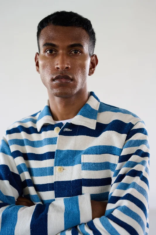 Original Madras Blue Beach Mat Jacket